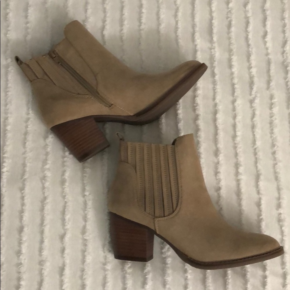 Taupe ankle boots